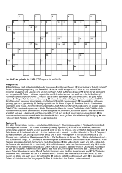 Das Kreuzworträtsel als PDF