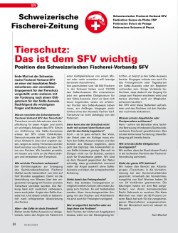 Info SFZ Oktober - Aarg. Fischereiverband