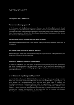 Datenschutz