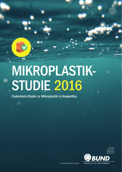 Mikroplastik-Studie 2016