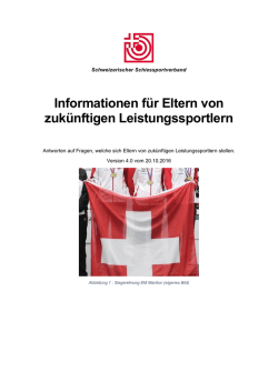 Informationen f&uuml;r Eltern von zuk&uuml;nftigen Leistungssportlern