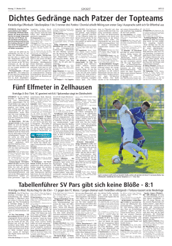 Dichtes Gedränge nach Patzer der Topteams