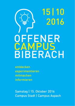 Programm i - Hochschule Biberach