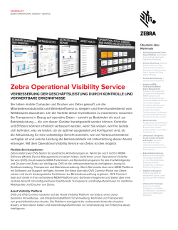 Zebra Operational Visibility Service