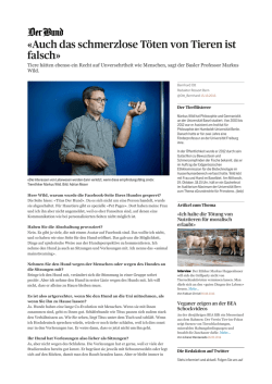 Interview mit Markus Wild im Bund Vorlesungsreihe