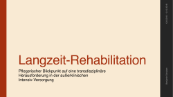 Benjamin Schubert: Langzeitrehabilitation
