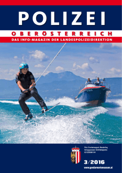 Das Info-MagazIn Der LanDespoLIzeIDIrektIon