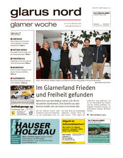 Glarner Woche, Glarus Nord, 19.10.2016