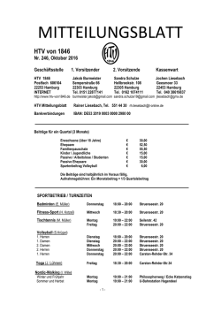 HTV Mitteilung - htv