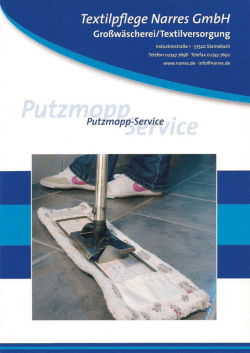 Feuchtwischbez&uuml;ge / Putzmopp