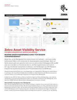 Zebra Asset Visibility Service
