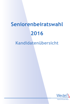Seniorenbeiratswahl 2016