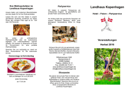 Herbst/Winter 2016 - Landhaus Kopenhagen
