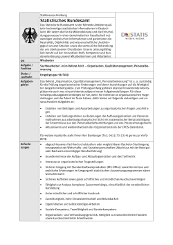 im Bereich - Organisation, Qualit&auml;tsmanagement, Personalbemessung