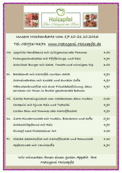 Wochenkarte KW 42-2016