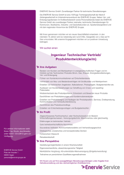 Ingenieur Technischer Vertrieb