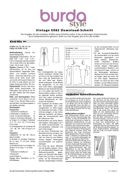 Vintage E082 Download-Schnitt