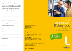 Heizen auf h&ouml;chstem Effizienzniveau