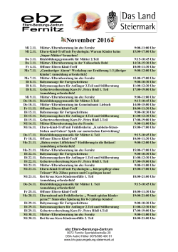 Monatsplan November 2016 - Bezirkshauptmannschaft Graz