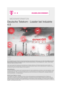 Deutsche Telekom - Leader bei Industrie 4.0