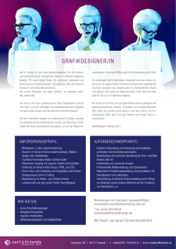 GRAFIKDESIGNER/IN