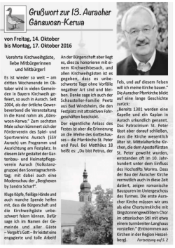 Gru&szlig;wort des ersten B&uuml;rgermeisters Manfred Merz