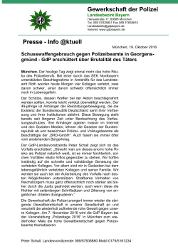 Pressemeldung der GdP Bayern als PDF