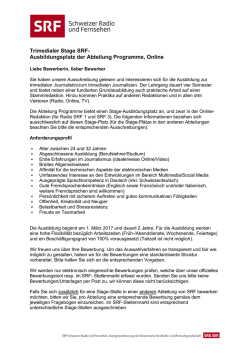 Infoblatt Programme