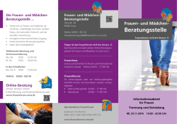Informationsabend f&uuml;r Frauen Trennung und Scheidung