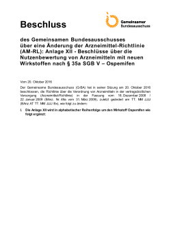 Beschlusstext (58,5 kB, PDF) - Gemeinsamer Bundesausschuss