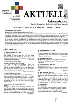 Informationen - Katholischer Seelsorgebereich Sankt Augustin