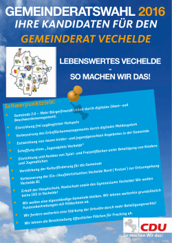 Kommunalwahl 2016 - CDU Gemeindeverband Vechelde