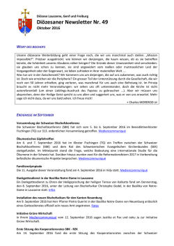 Di&ouml;zesaner Newsletter Nr. 49 - Kath
