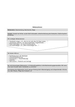 Reklamationen - Schulbuchzentrum Online