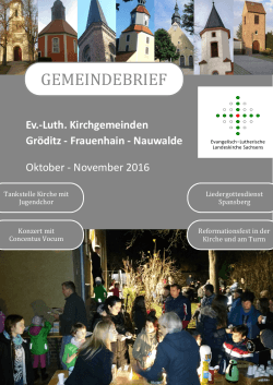 Gemeindebrief Groeditz-Frauenhain-Nauwalde