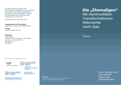Ehemaligen - Universit&auml;t Wien