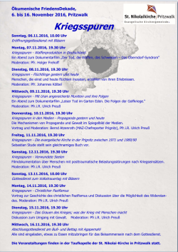 ist Programm als PDF - St. Nikolaikirche Pritzwalk