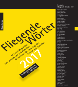 Ein Blick in den Kalender