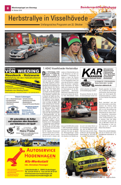 Herbstrallye in Visselh&ouml;vede