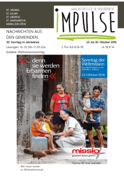 Impulse 23. Oktober 2016 - Herzlich Willkommen auf www