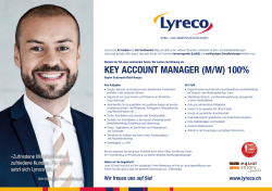 key account manager (m/w) 100%
