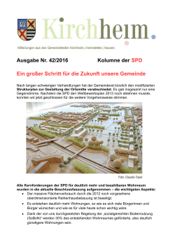 Kolumne Oktober 2016 - SPD Kirchheim