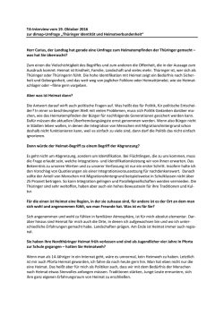 Interview - Th&uuml;ringer Landtag