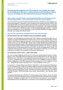 Hintergrundinformationen zum aktuellen Projekt mit - &Ouml;ko