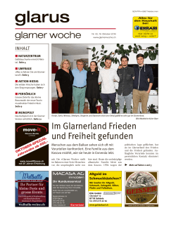 Glarner Woche, Glarus, 19.10.2016