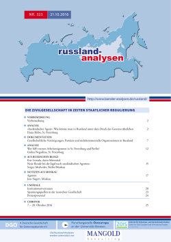 russland- analysen - Länder