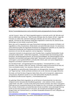 Pressetext Argandona – Trommelwelt