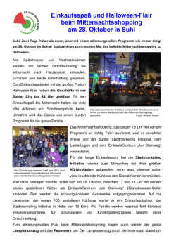 Einkaufsspa&szlig; und Halloween-Flair beim Mitternachtsshopping am
