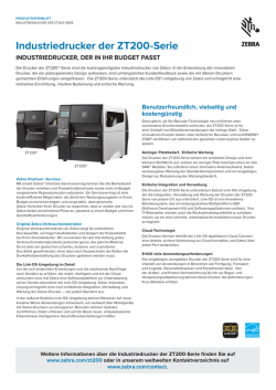 Industriedrucker der ZT200-Serie