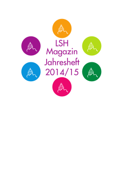 LSH_Magazin2015 - Landschulheim Schloss Heessen